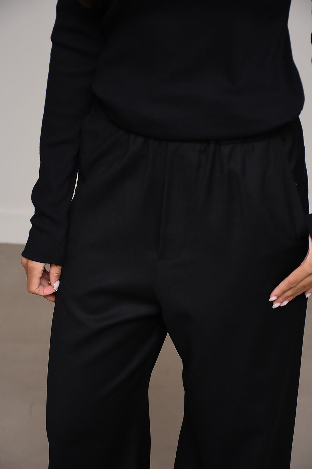 Mariano flan-woven wide-leg trousers