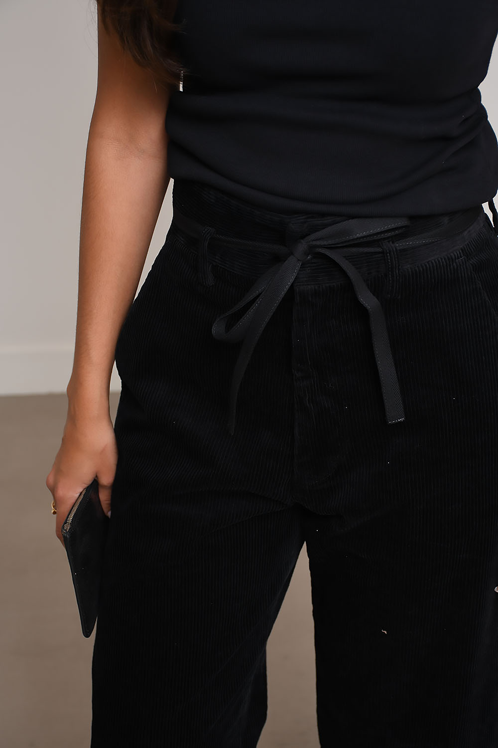 Candiano corduroy high-waist trousers