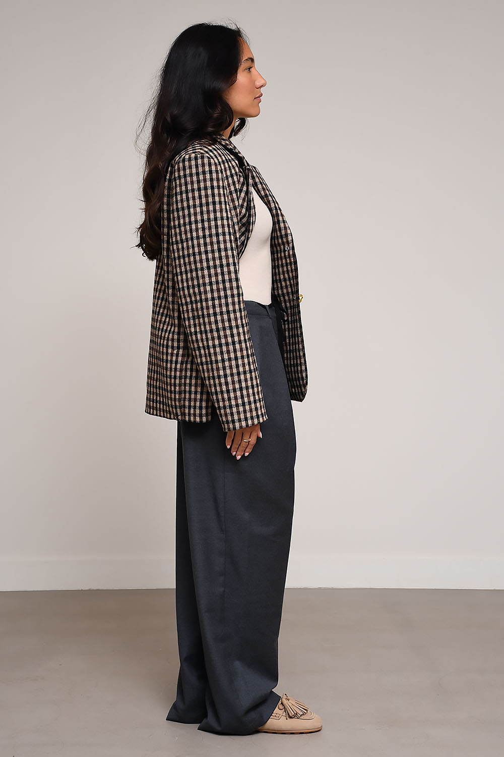 Barena - Pestrin flan-woven straight leg trousers