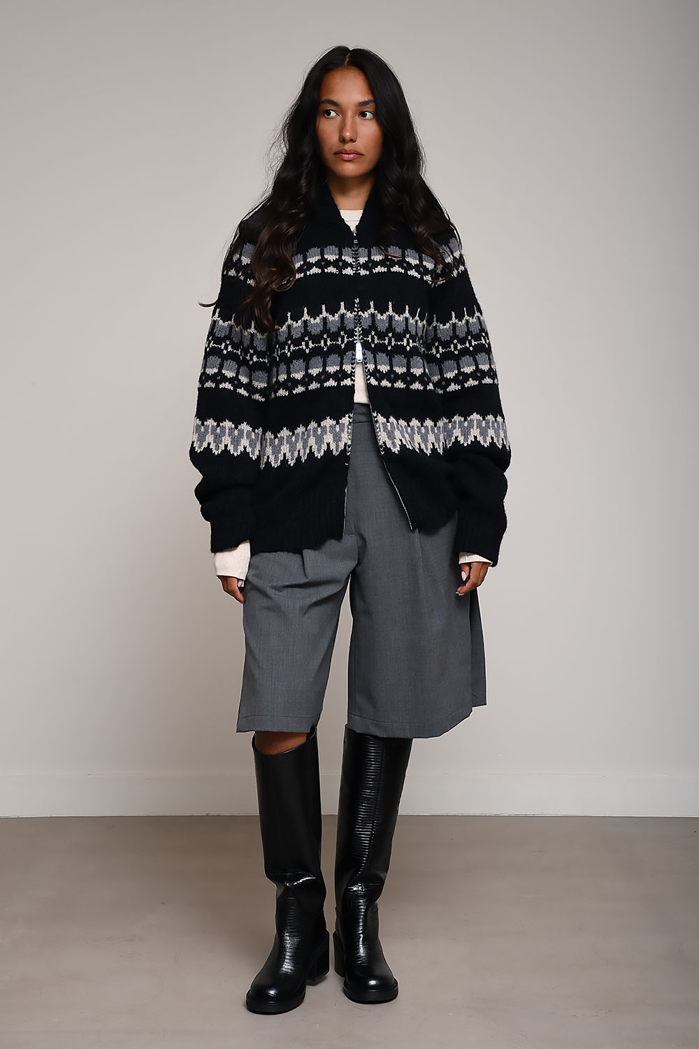 Barena - Anders knit-caleo sweater