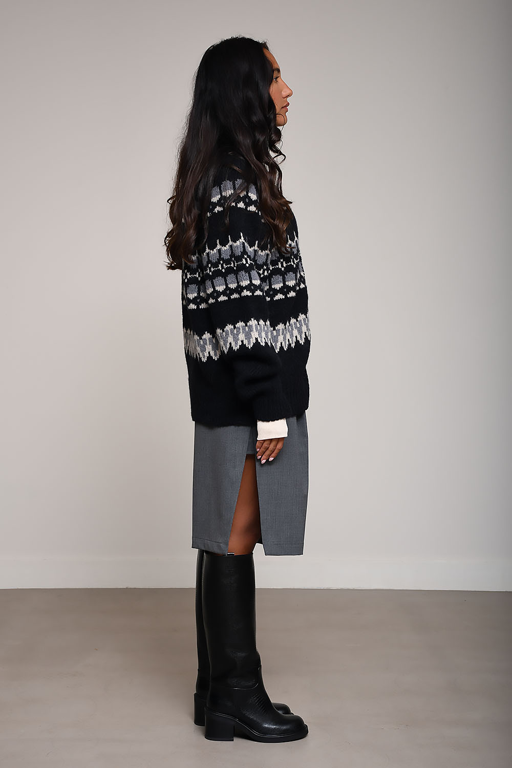 Barena - Anders knit-caleo sweater