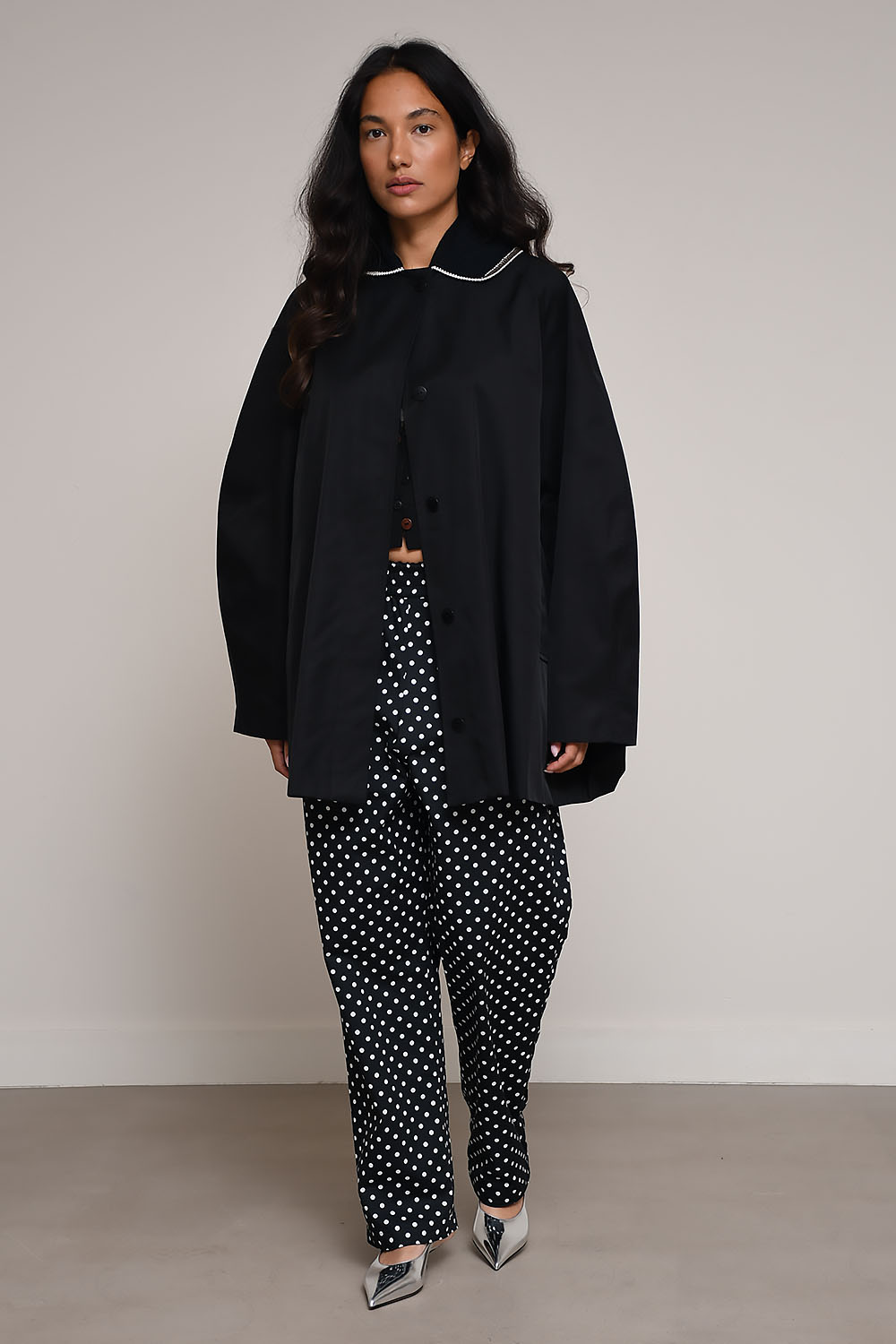 Cordera - Crochet collar relaxe fit jacket