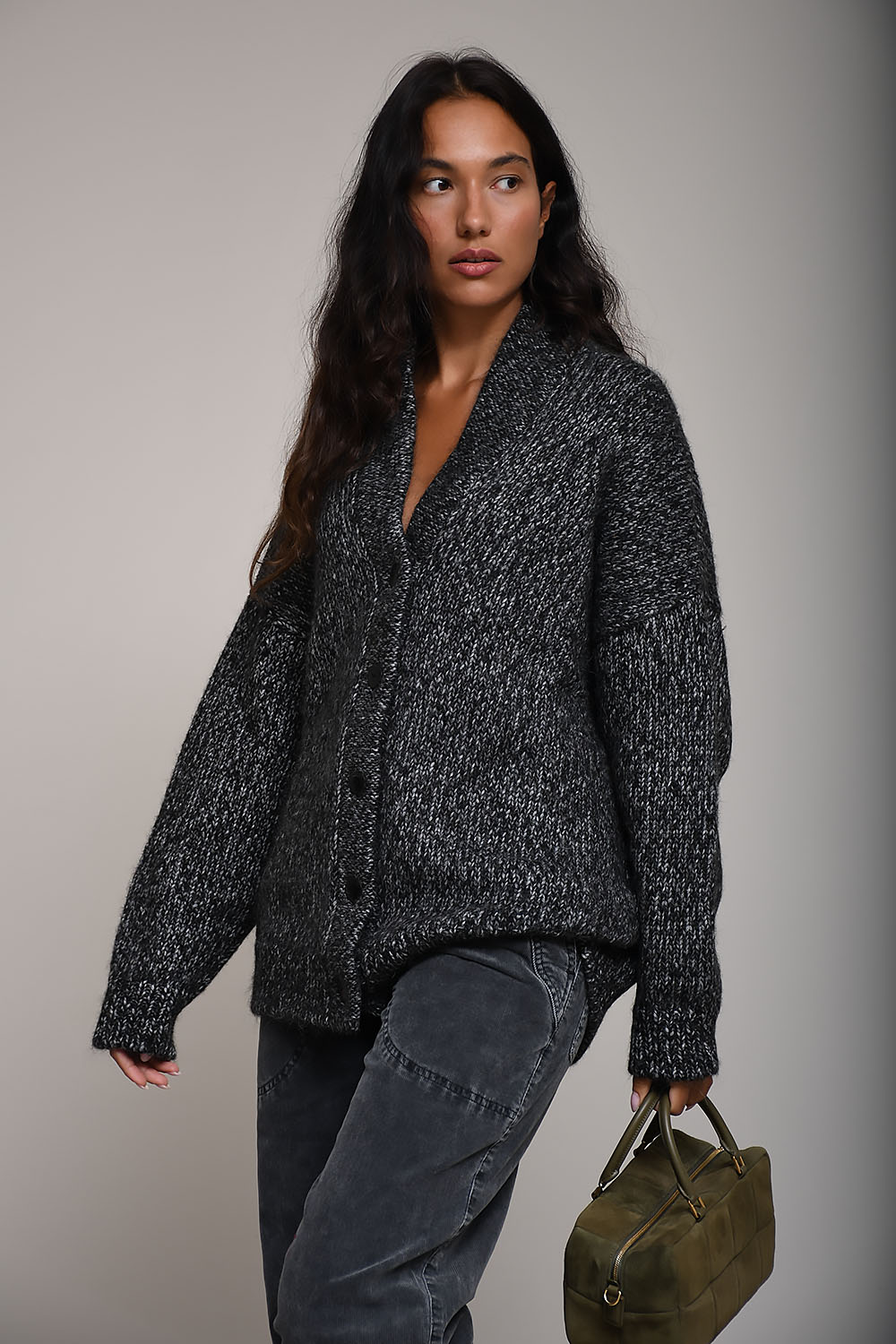 Cordera - Oversized alpaca cardigan