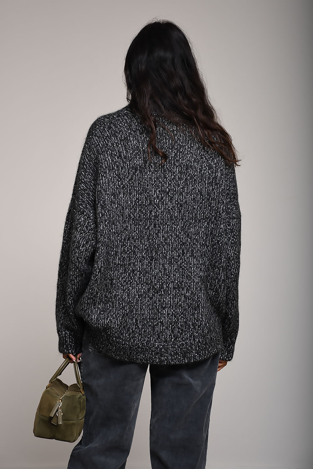 Oversized alpaca cardigan