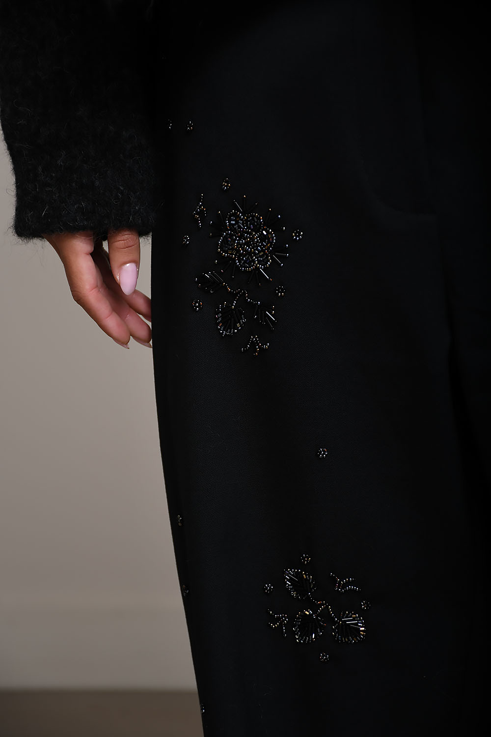 Embellished tailoring pants