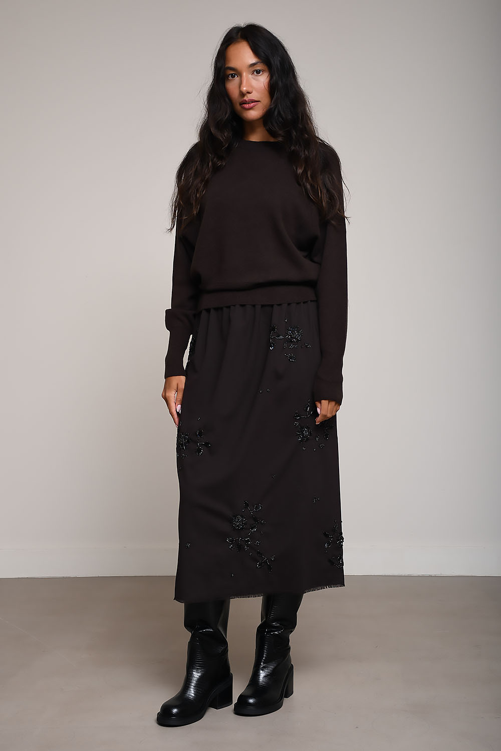 Cordera - Embellished tailoring skirt