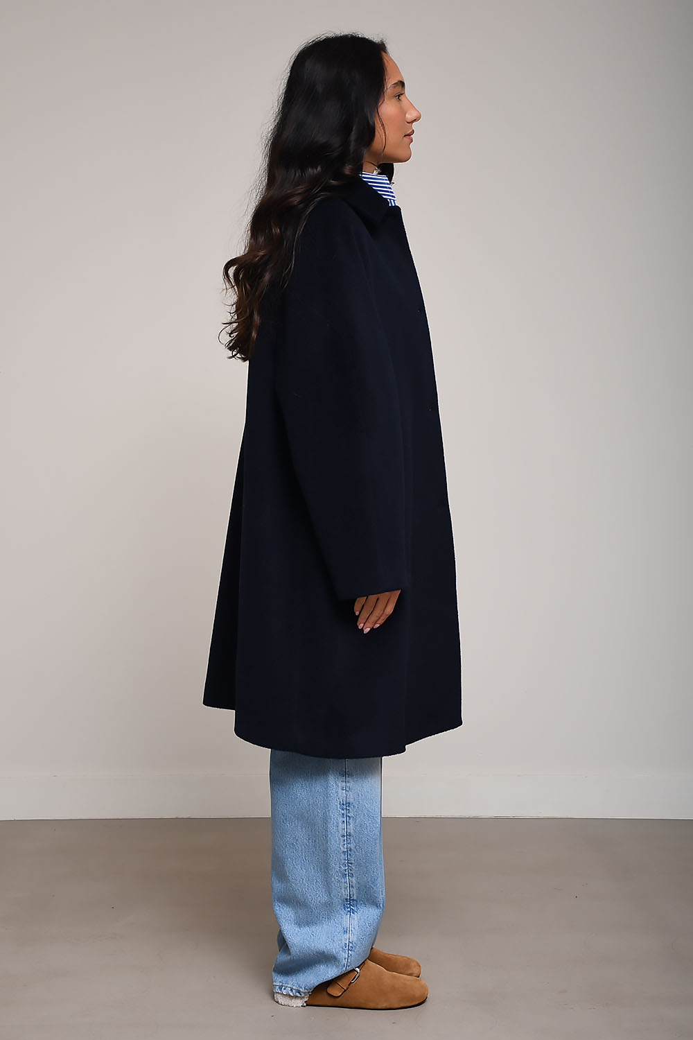 Cordera - Single-breasted wool coat