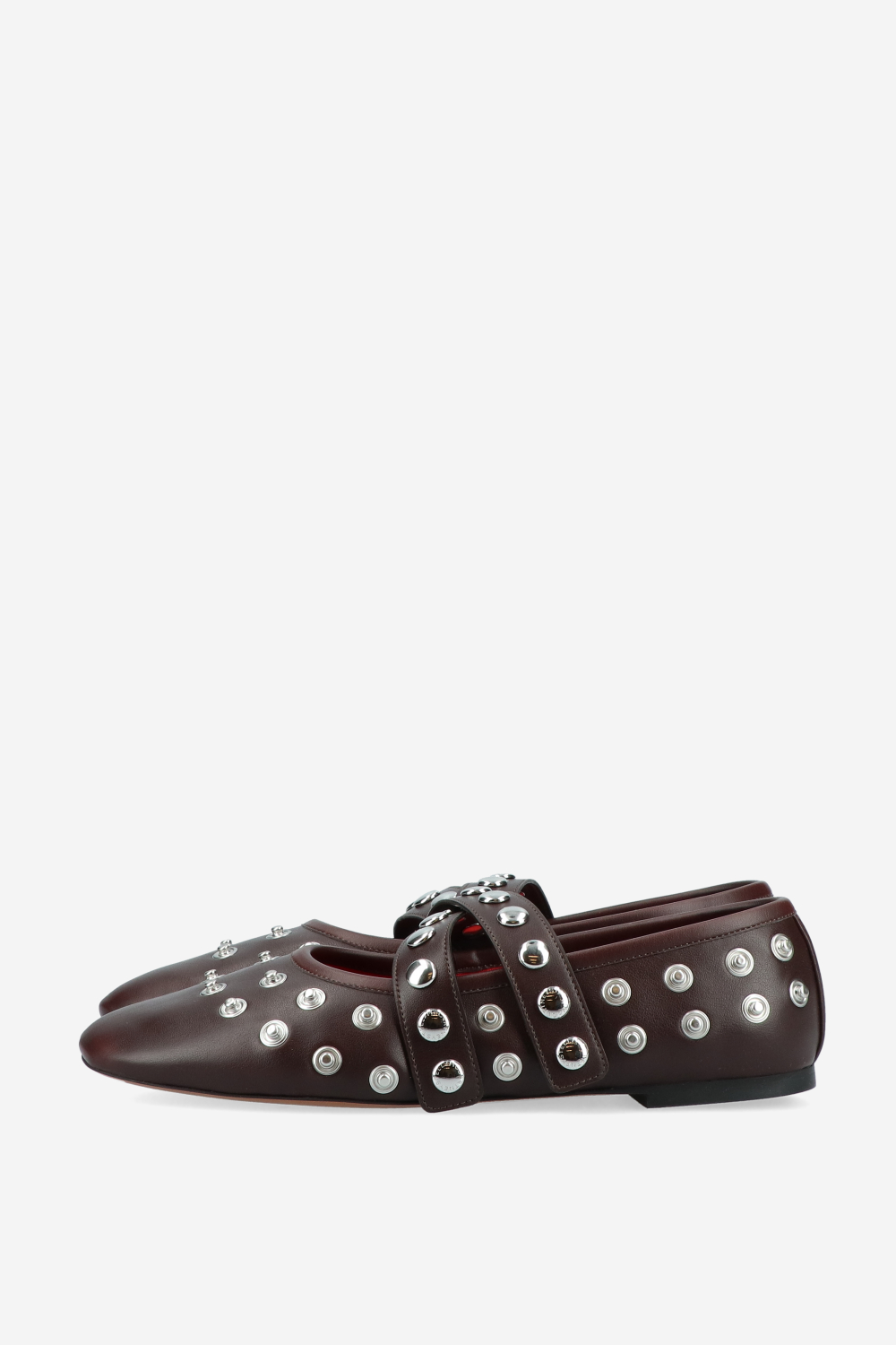 Ryder popper-studded ballerinas