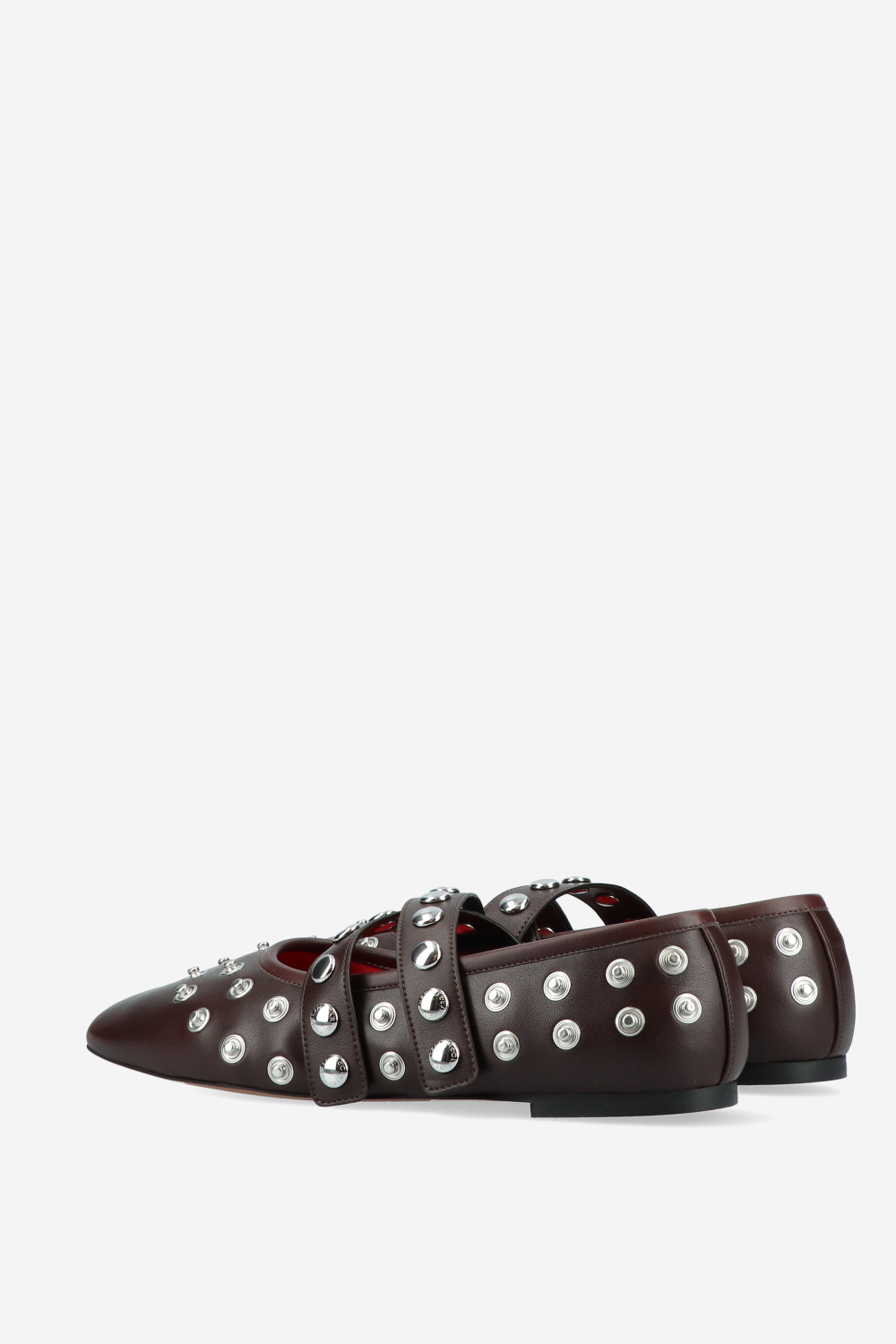 Ryder popper-studded ballerinas