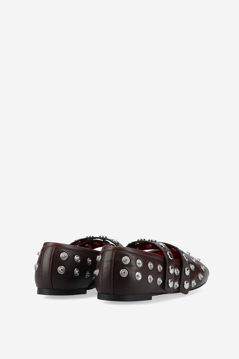 Ryder popper-studded ballerinas