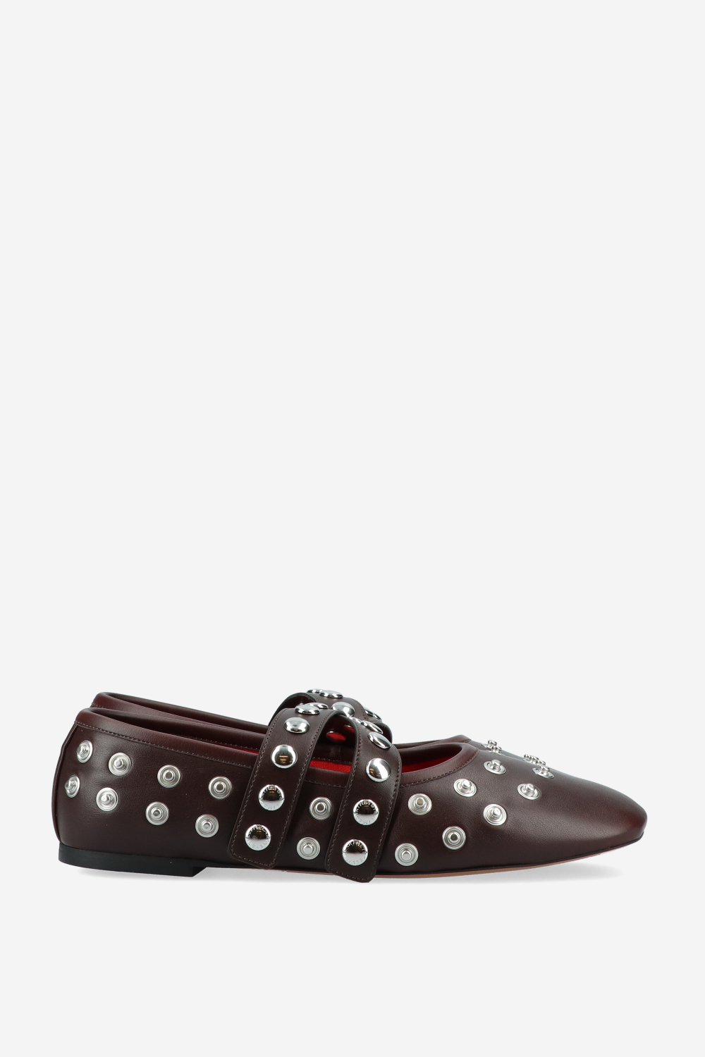 Ryder popper-studded ballerinas