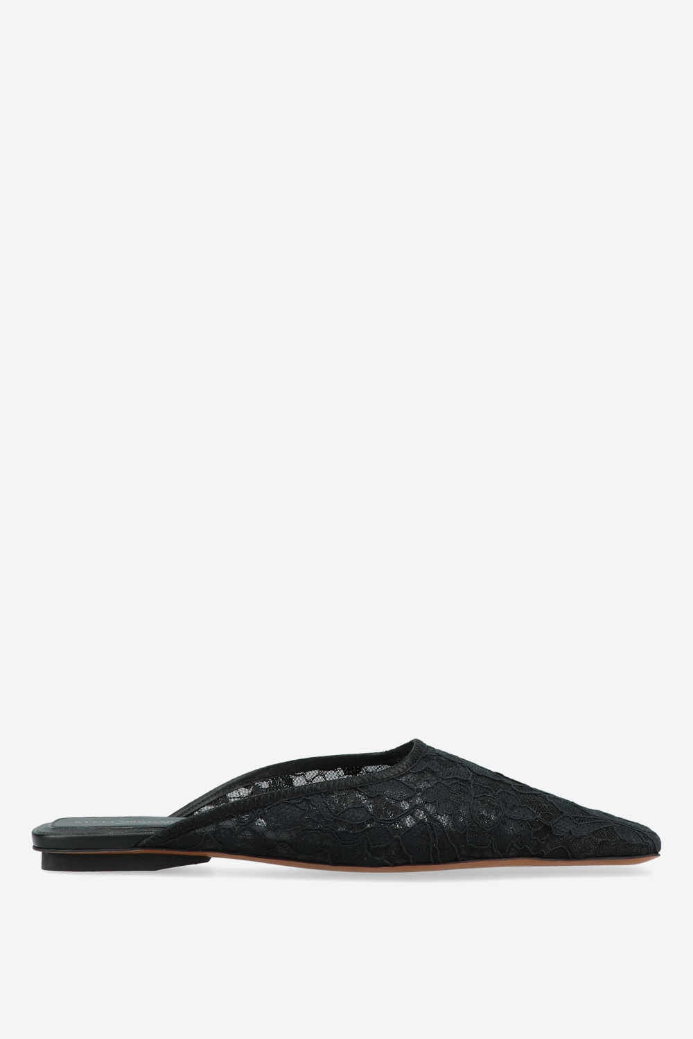 Stella McCartney - Square-toe lace backless mules