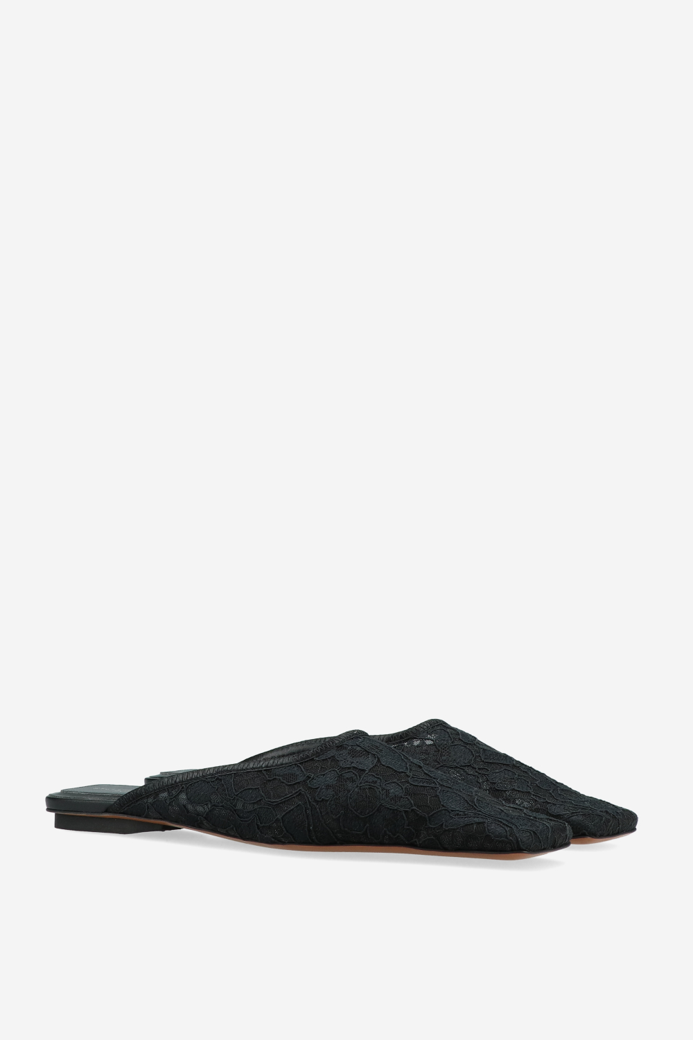 Stella McCartney - Square-toe lace backless mules
