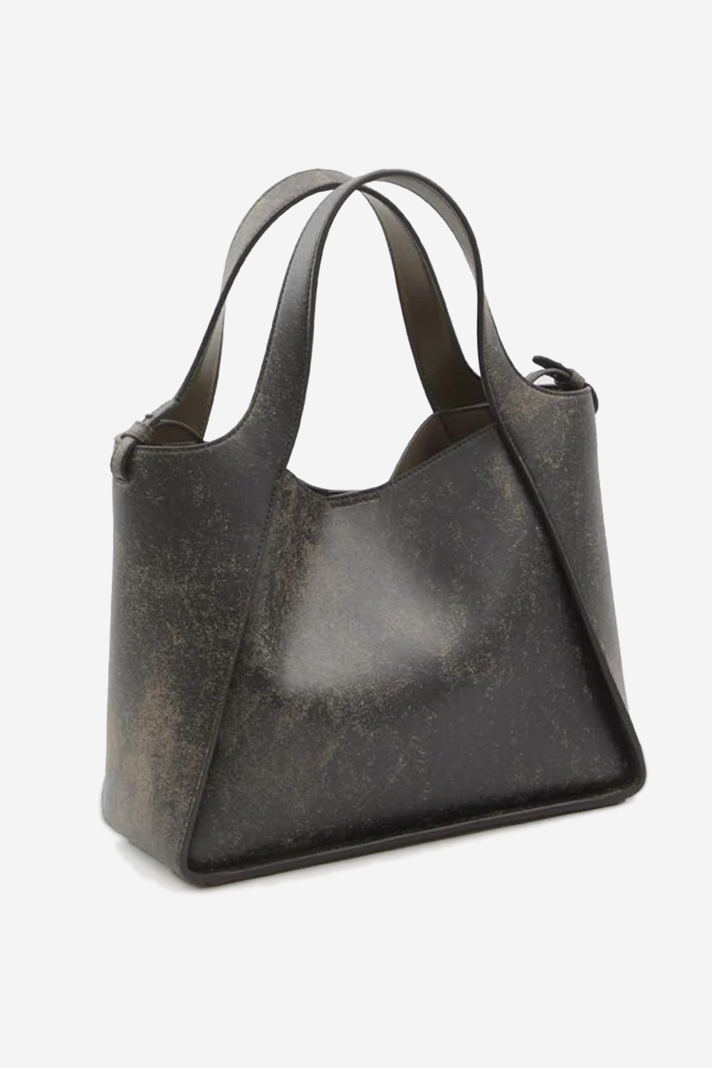 Stella McCartney - Logo aged crossbody tote bag