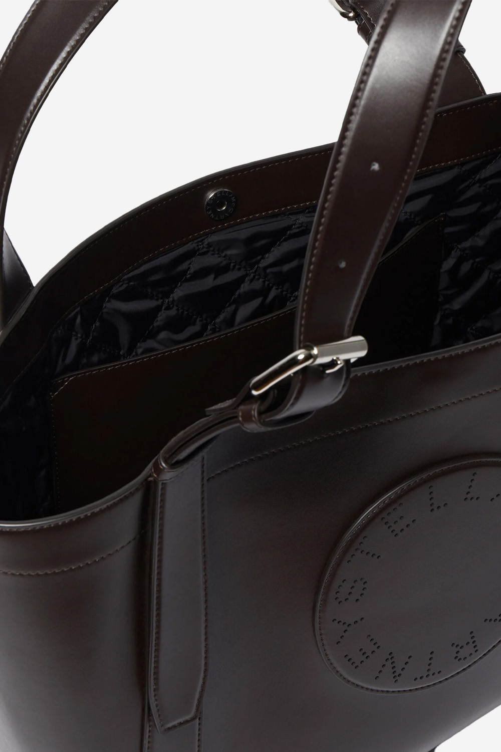 Logo belt biker tote bag