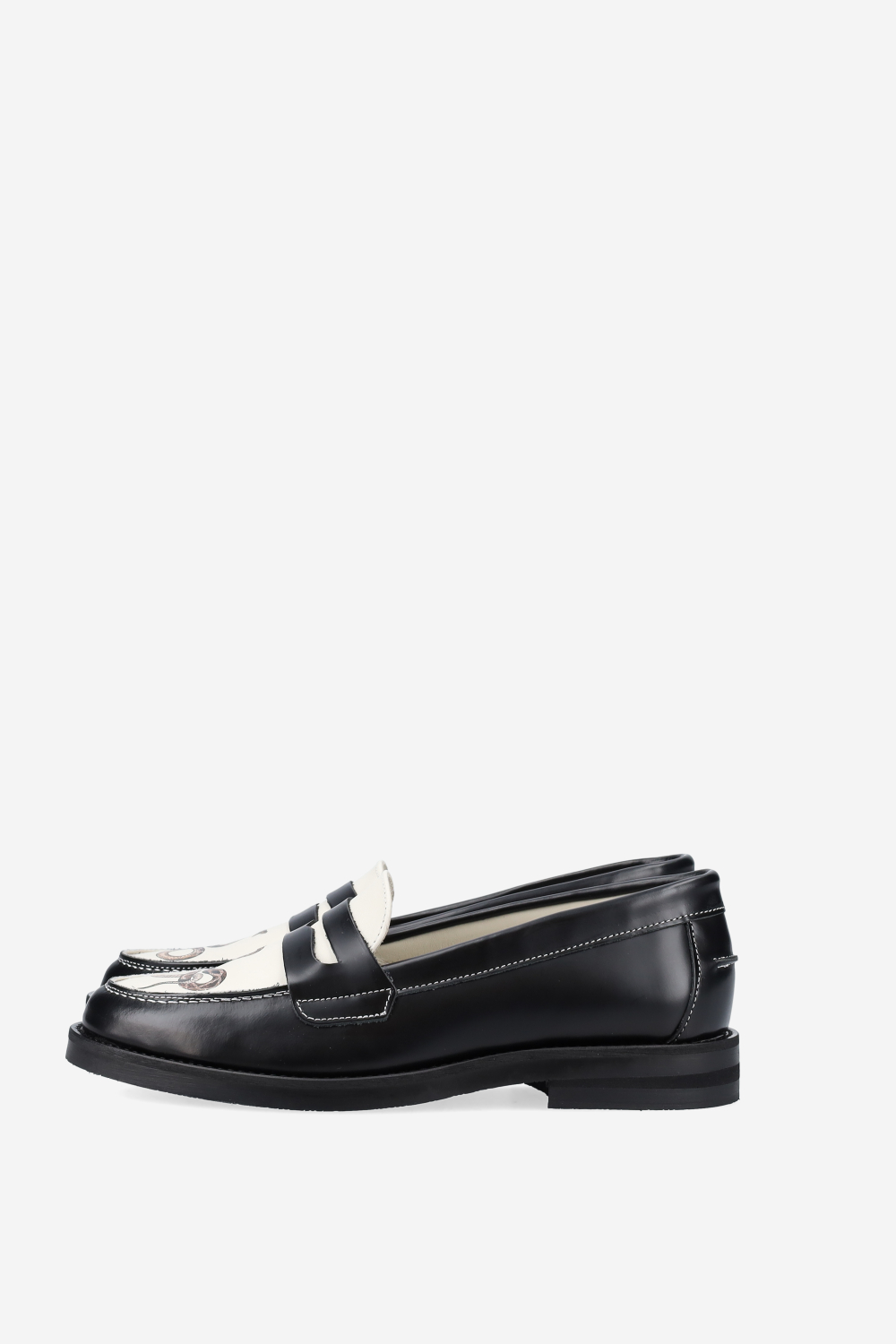 Wilde snake leather penny loafer
