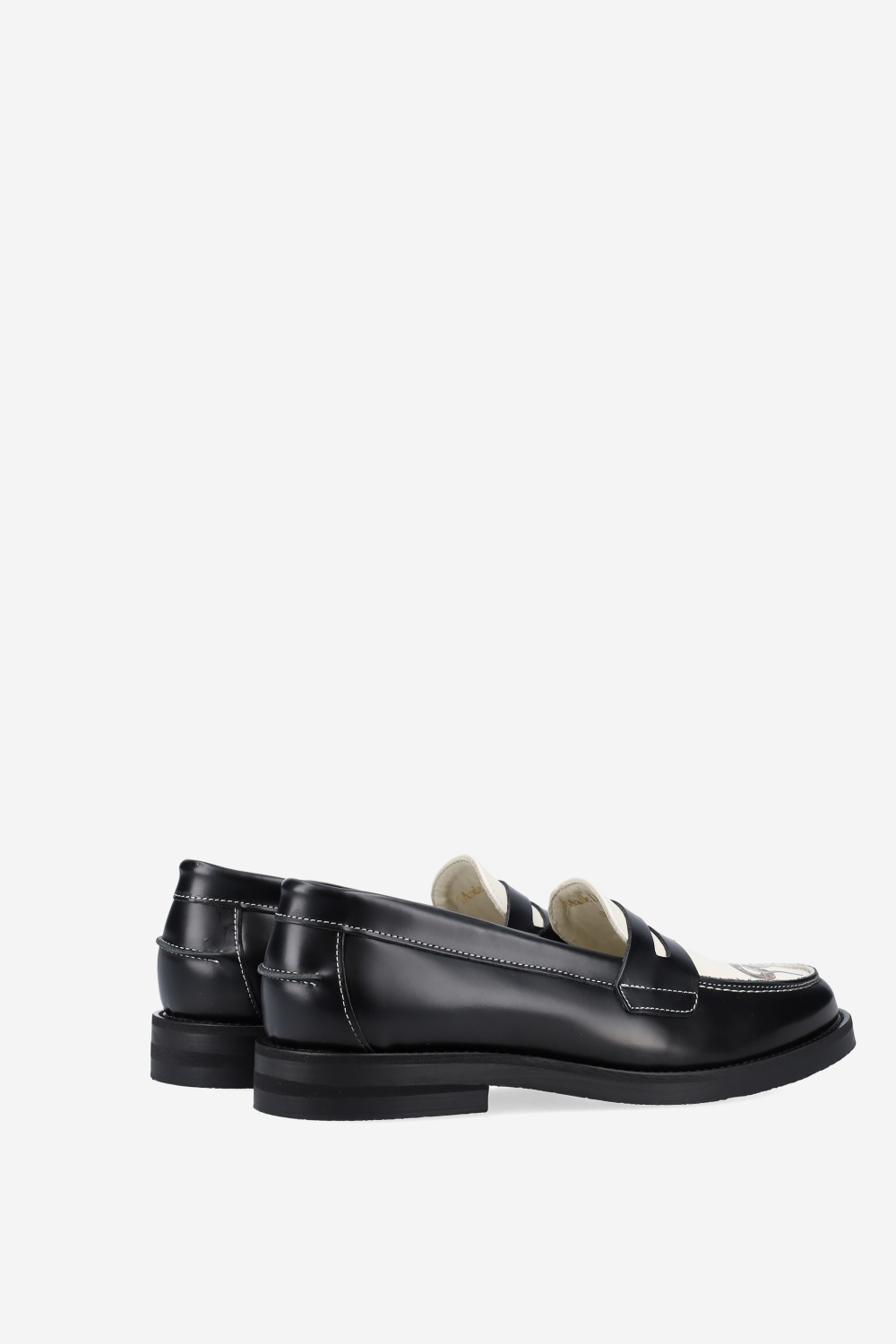 Wilde snake leather penny loafer