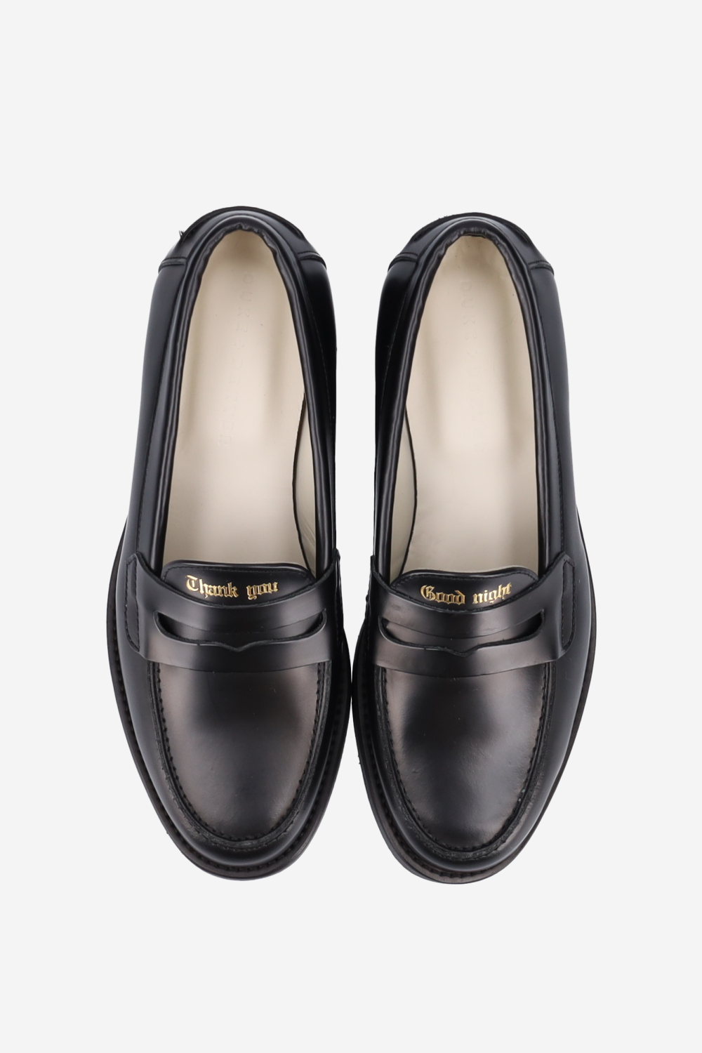 Wilde thank you good night leather penny loafer