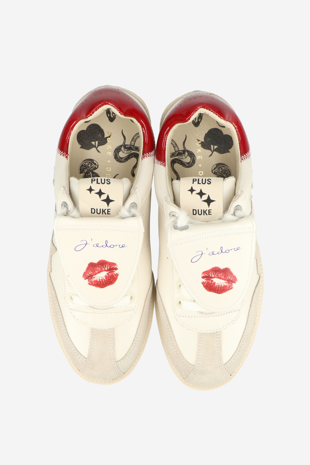 Plus duke leather kiss sneaker