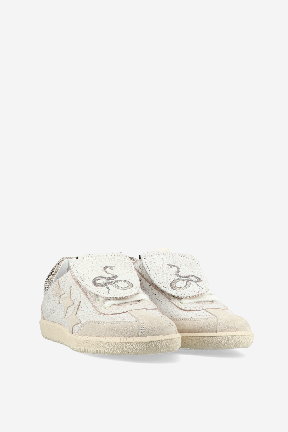 Plus duke leather snake sneakers