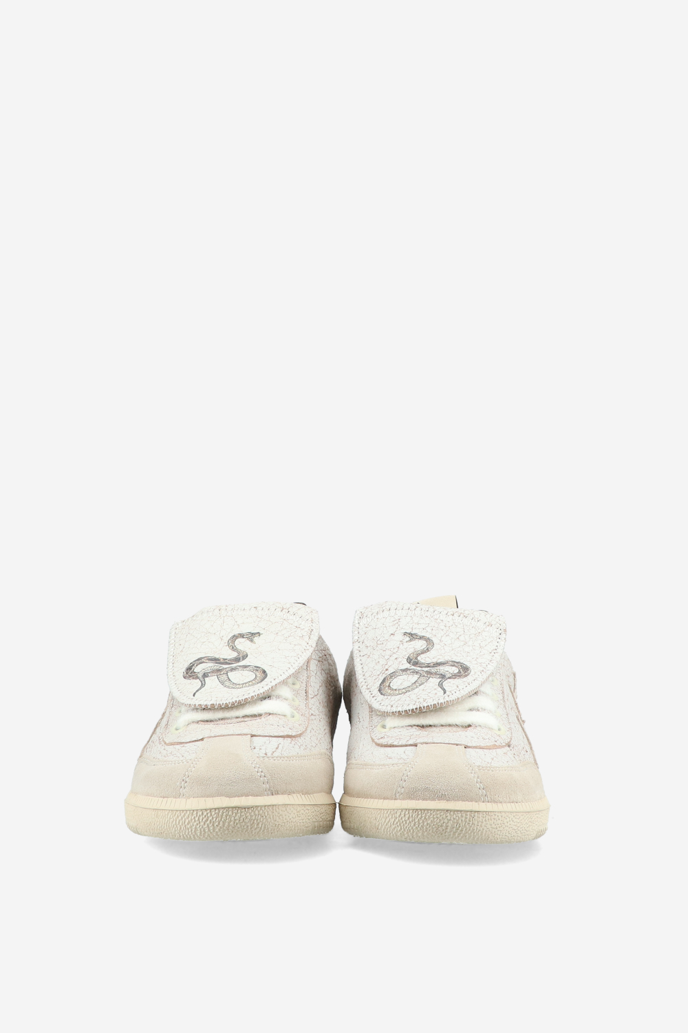 Plus duke leather snake sneakers