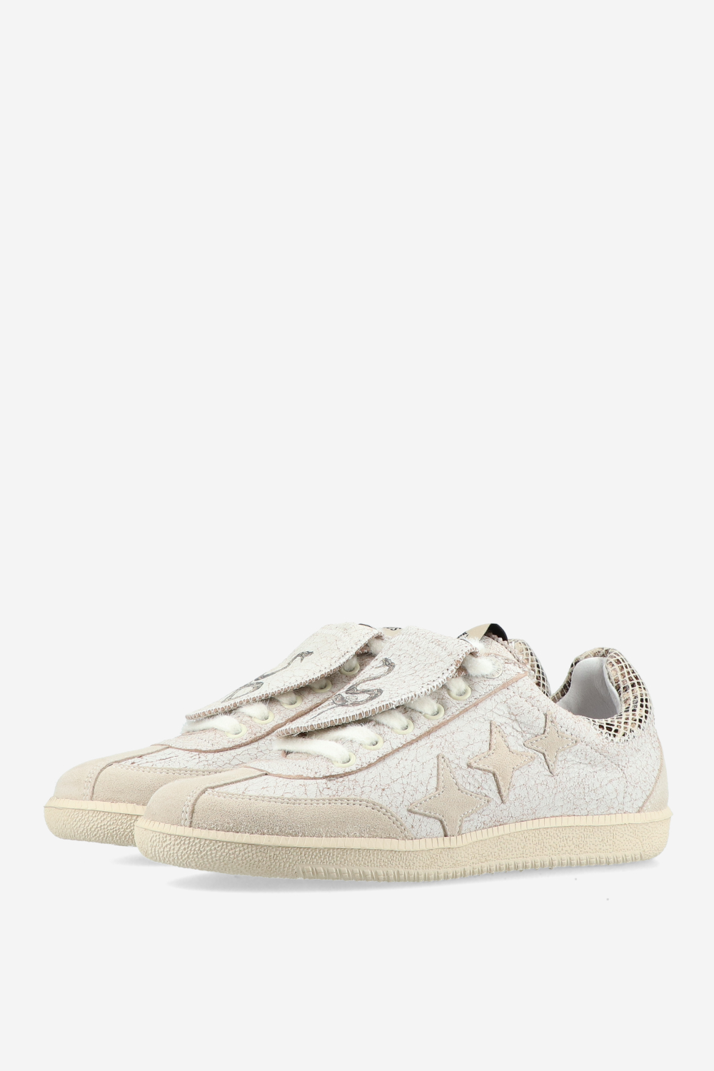 Plus duke leather snake sneakers