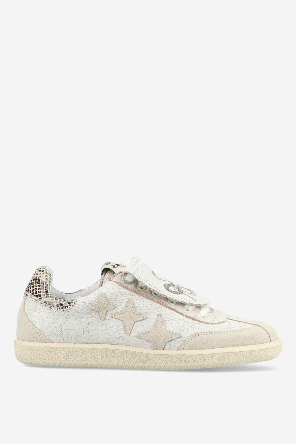 DUKE + DEXTER - Plus duke leather snake sneakers