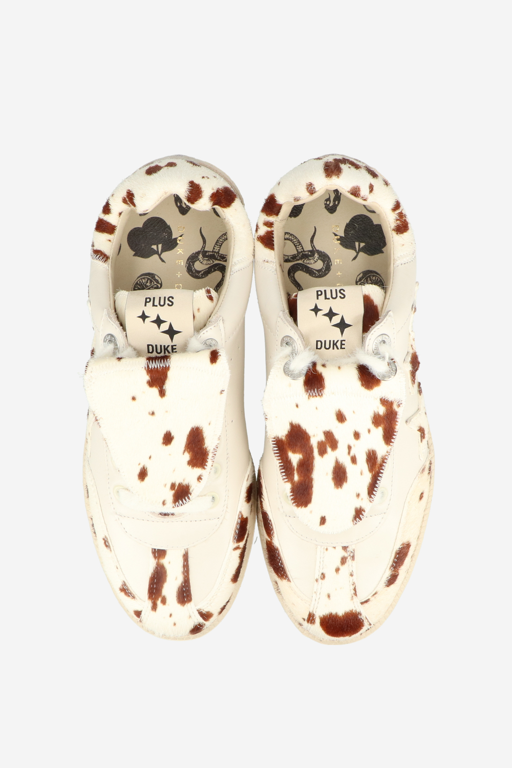 Plus duke leather cow sneakers