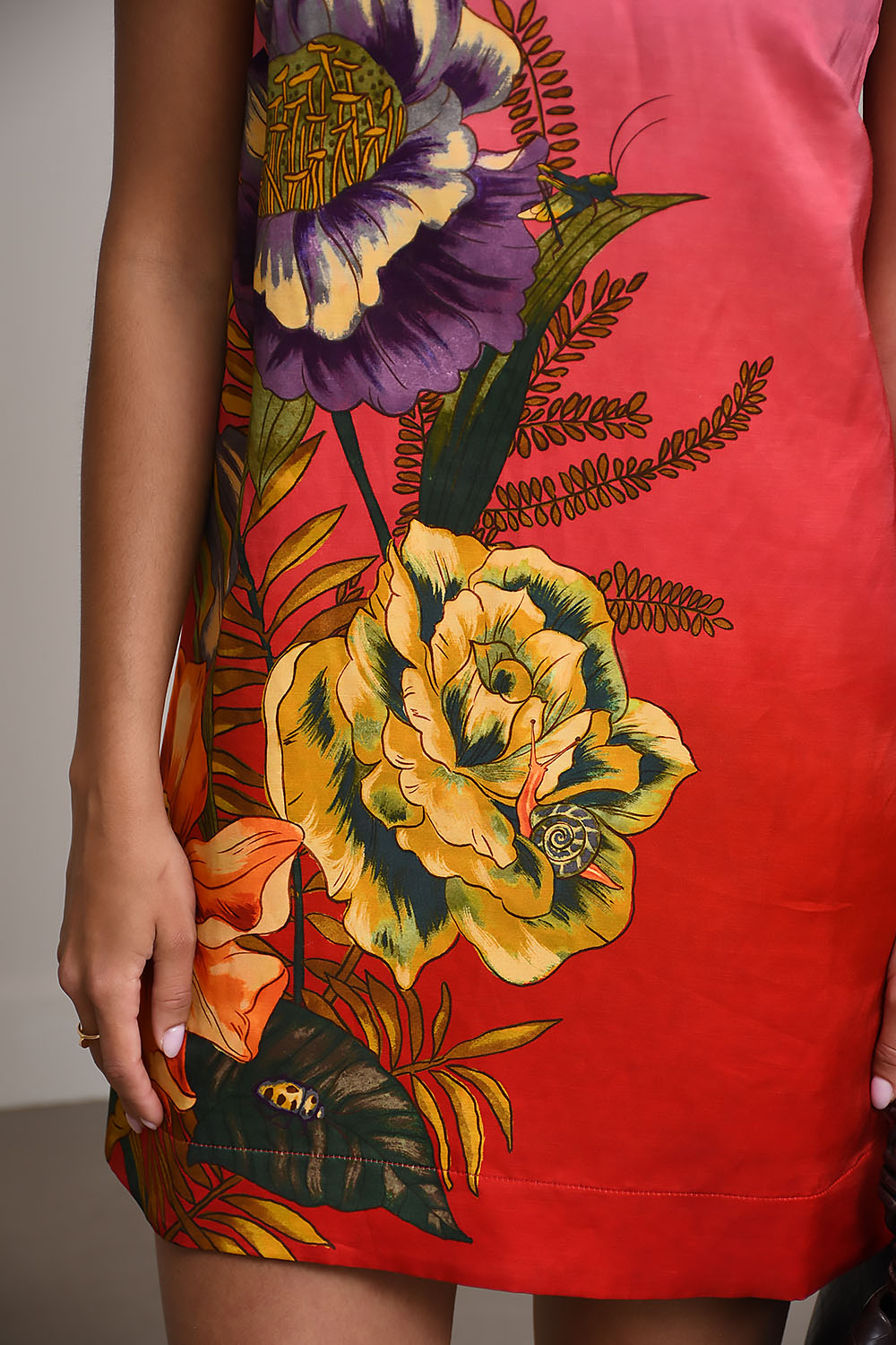 Inez linen mini dress