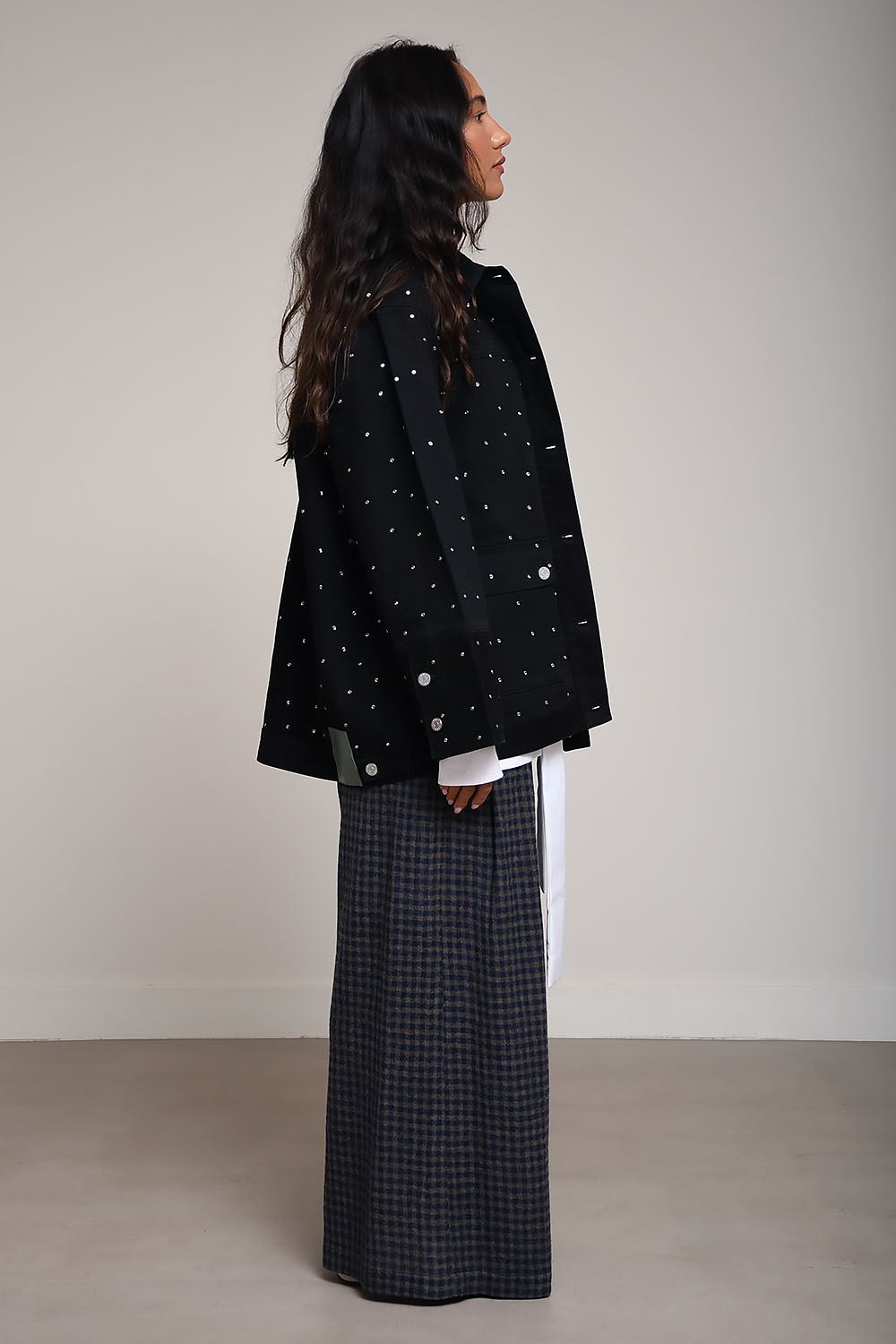 Alemais - Simona crystal embellishment denim jacket