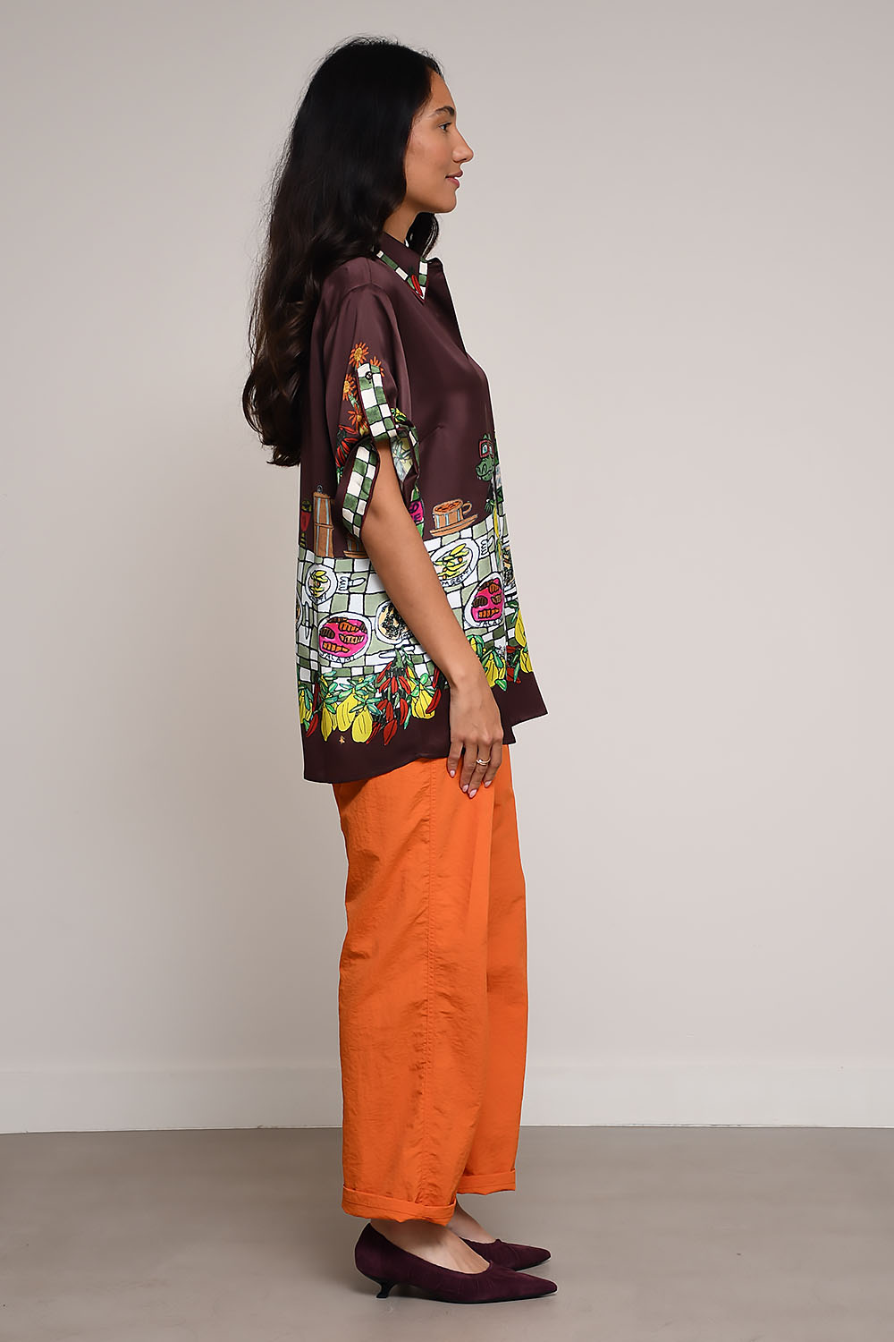 Alemais - Fredo artwork silk shirt