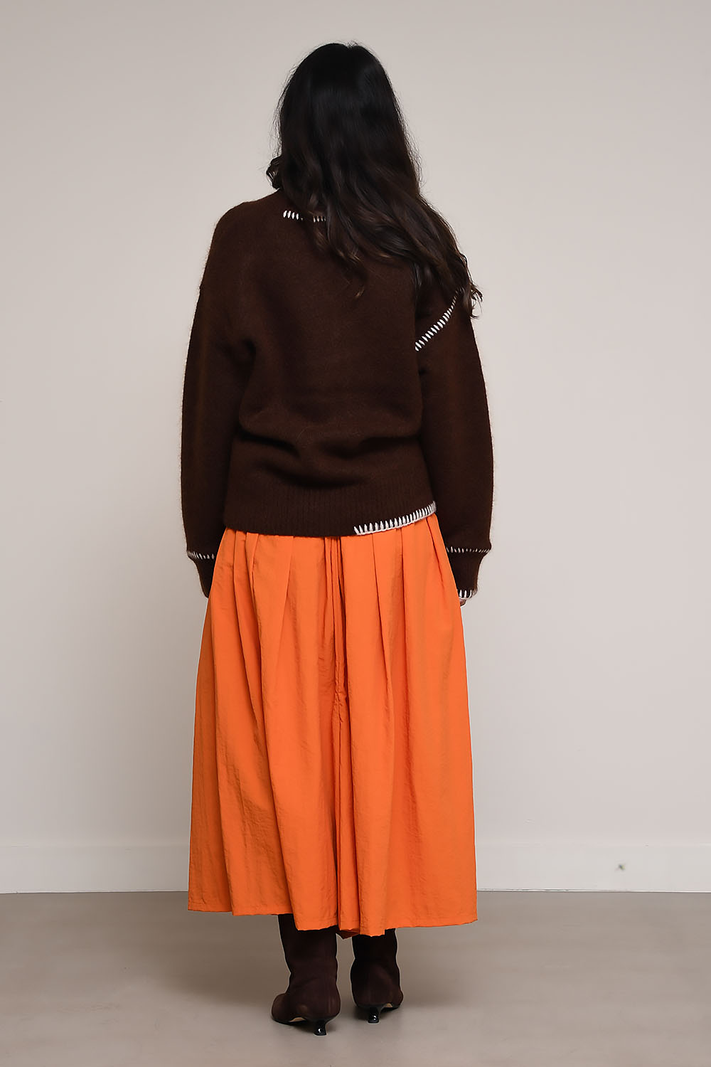 Fredo embroidered artwork v-neck sweater