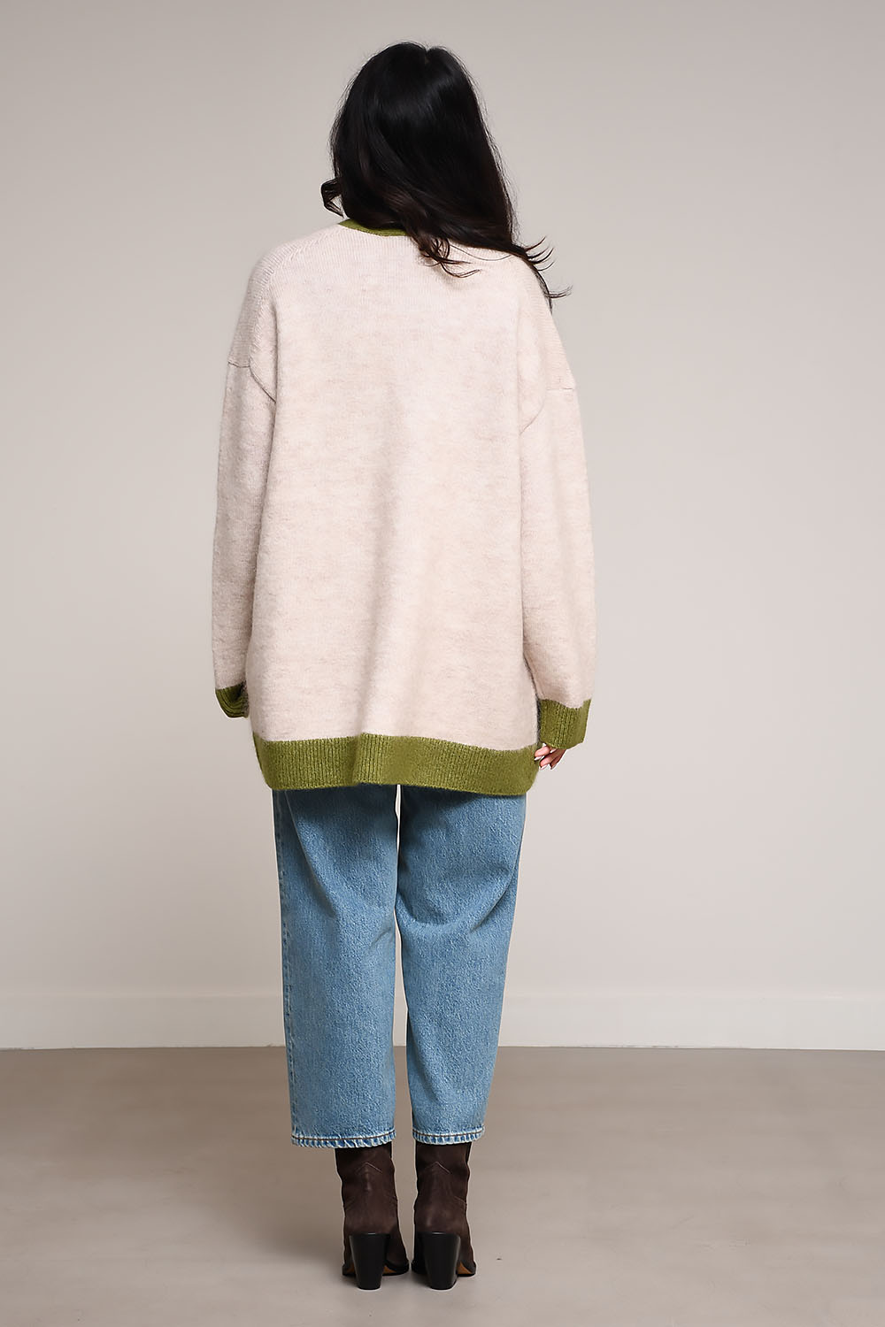 Contessa artwork v-neck cardigan