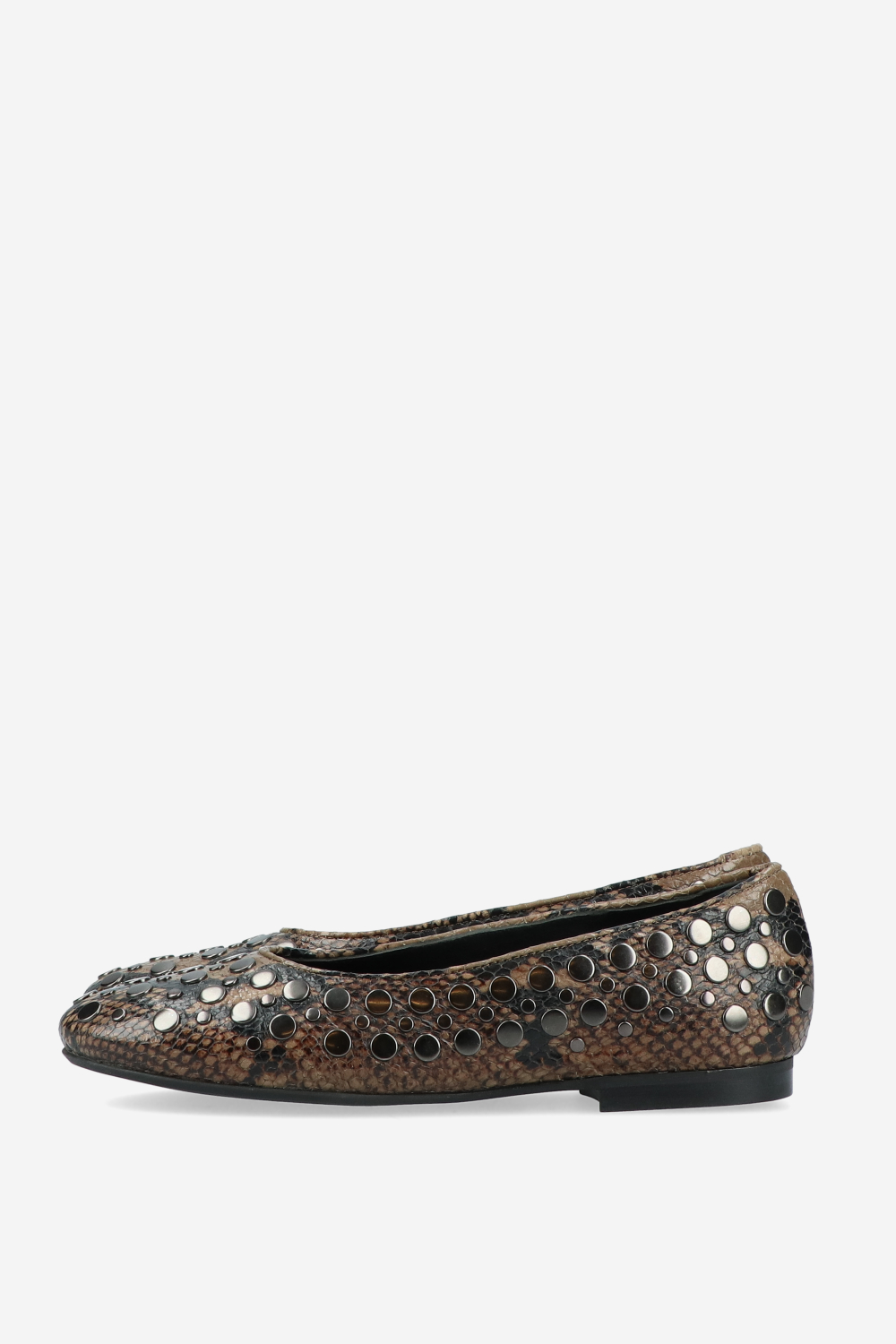 3 nights pitone studded ballerinas