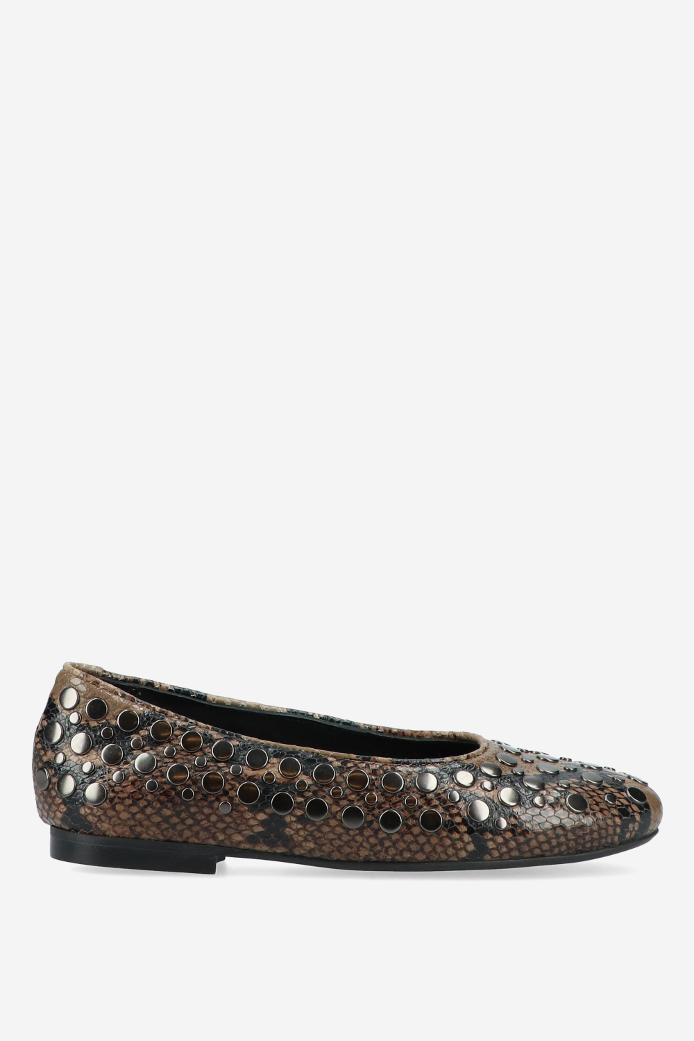 Rotue - 3 nights pitone studded ballerinas