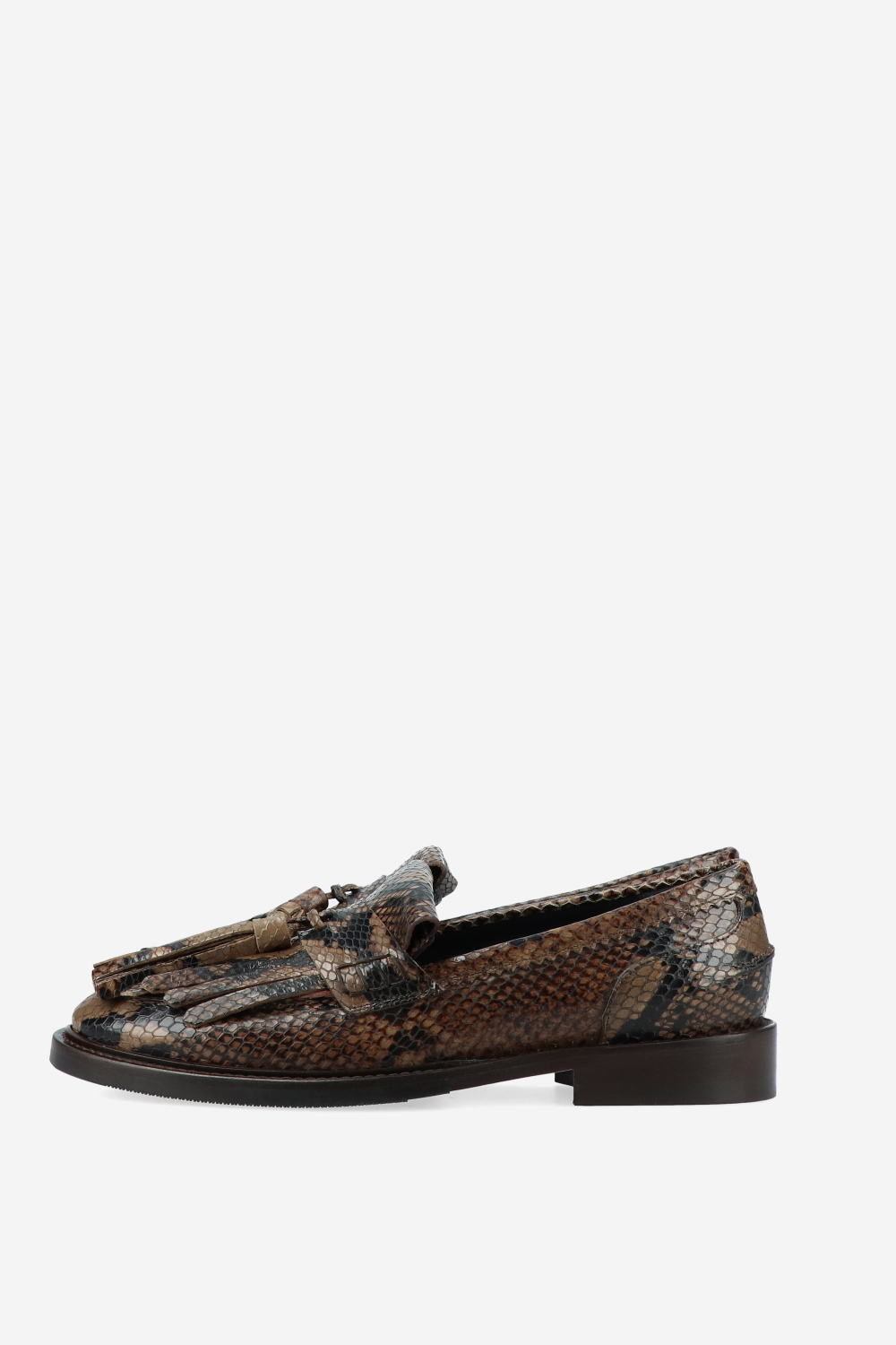 Courage pitone leather loafers