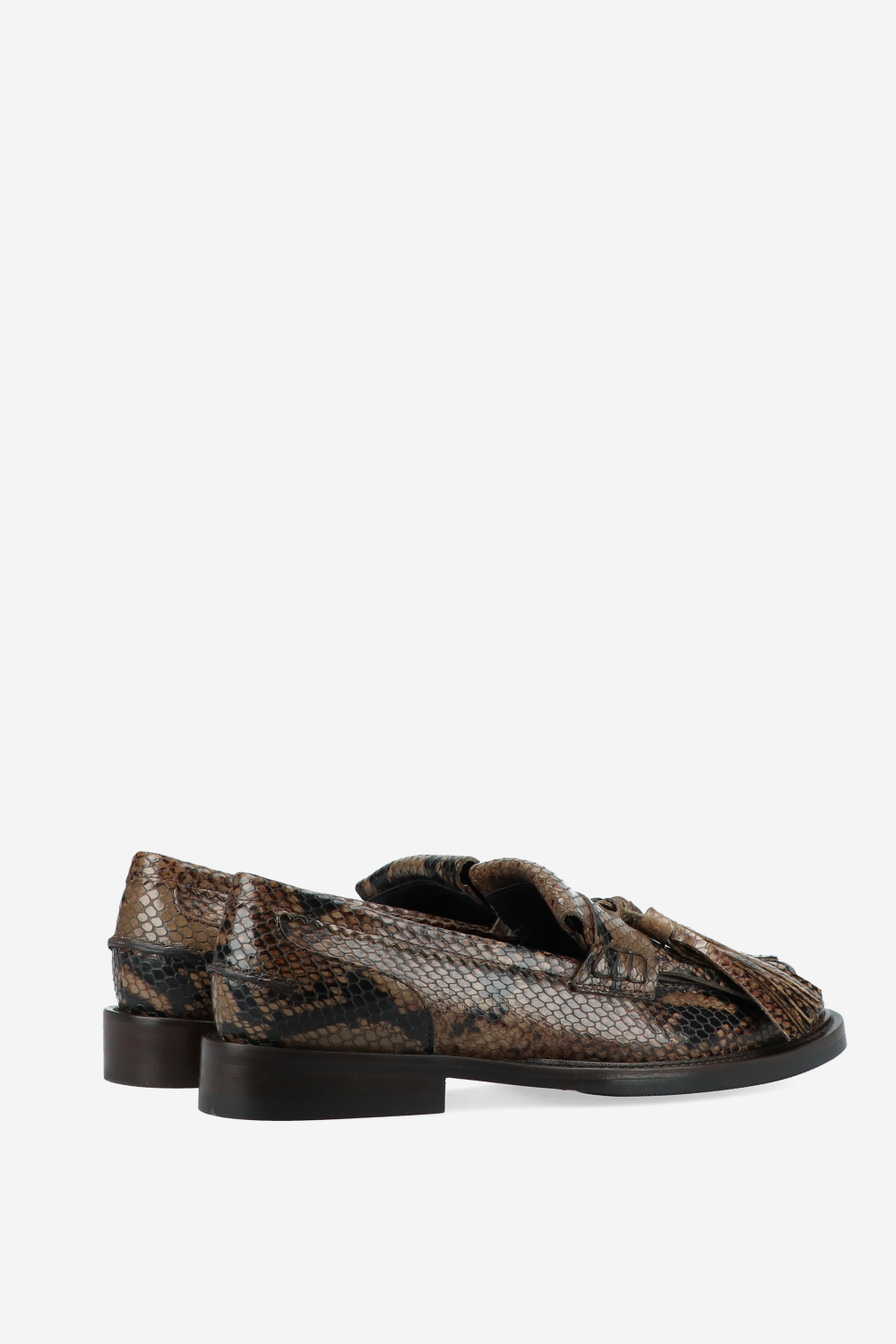 Courage pitone leather loafers