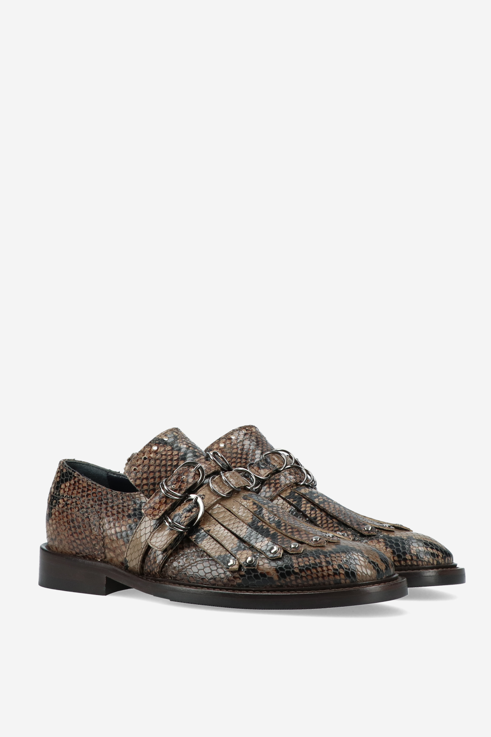 Rotue - Sure Thing fringe pitone leather loafers