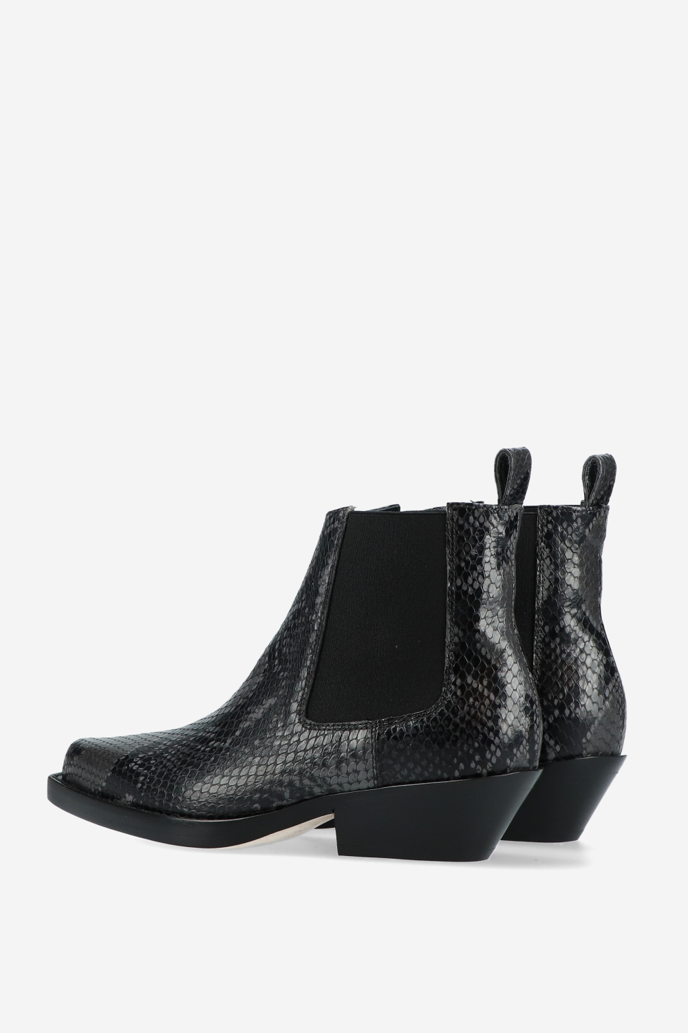 Grenade pitone leather ankle boots