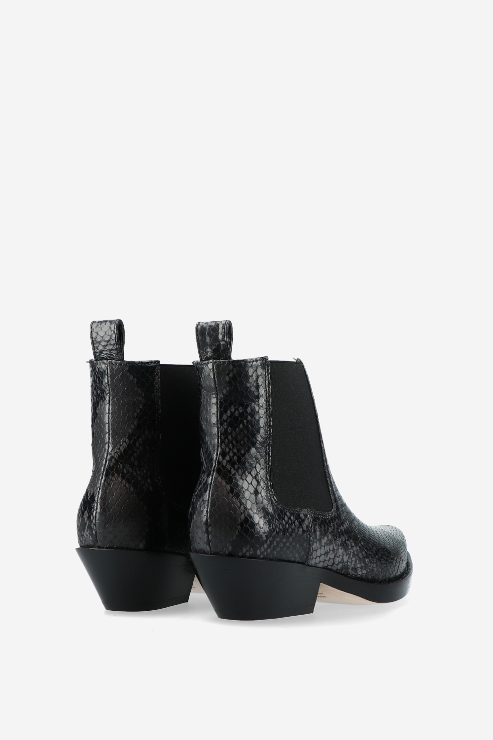 Grenade pitone leather ankle boots