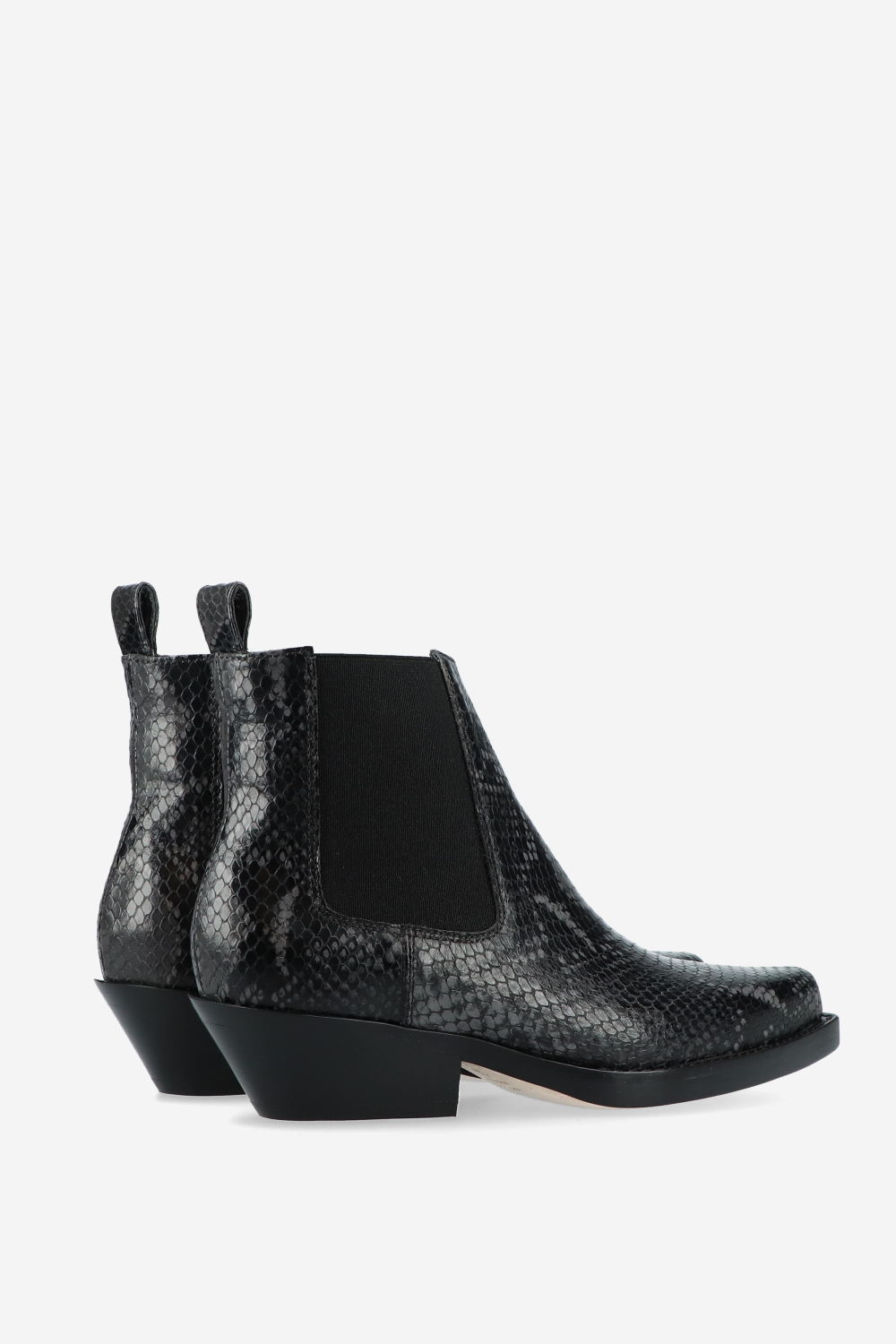 Grenade pitone leather ankle boots