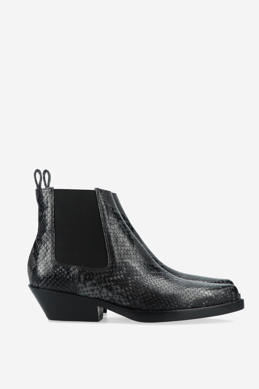 Grenade pitone leather ankle boots