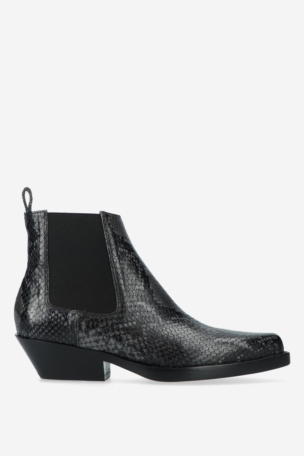 Rotue - Grenade pitone leather ankle boots