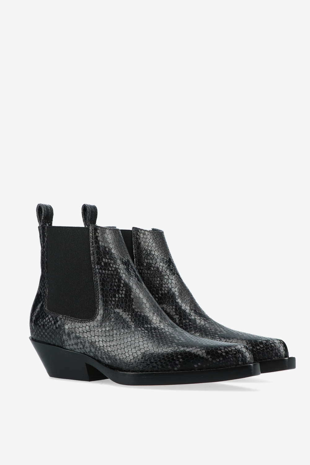 Rotue - Grenade pitone leather ankle boots