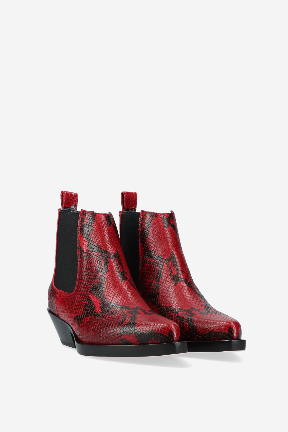 Grenade pitone leather ankle boots