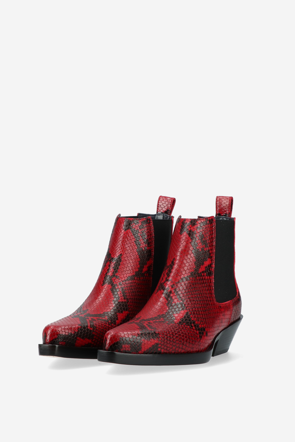 Grenade pitone leather ankle boots