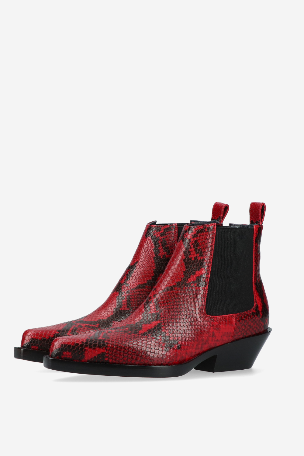 Grenade pitone leather ankle boots
