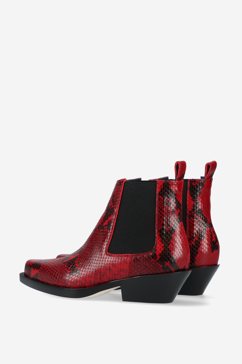 Grenade pitone leather ankle boots