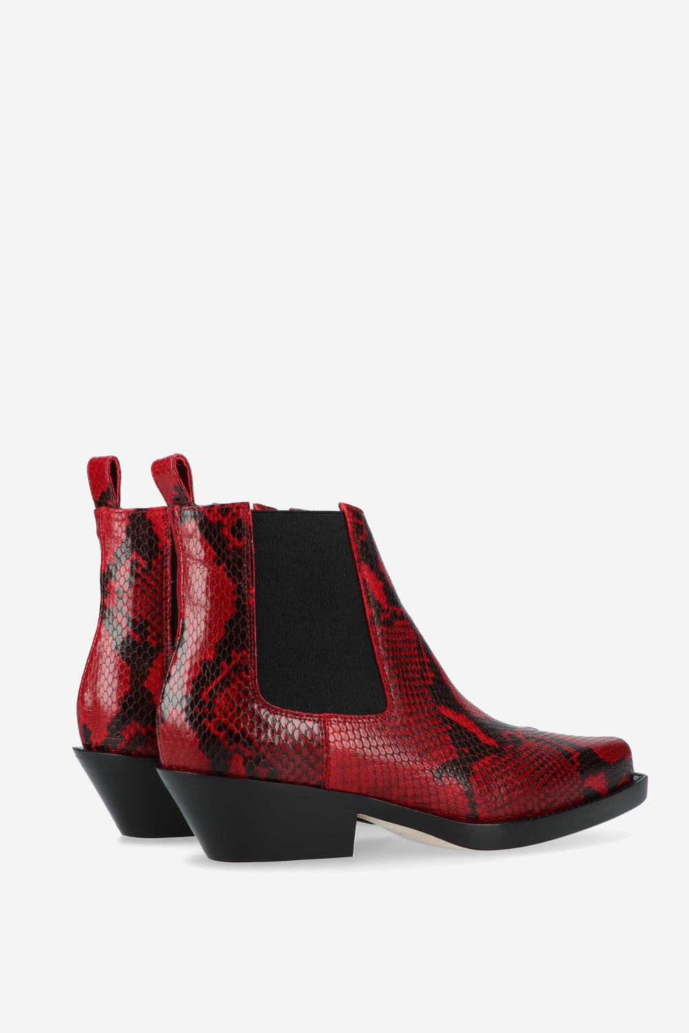 Grenade pitone leather ankle boots