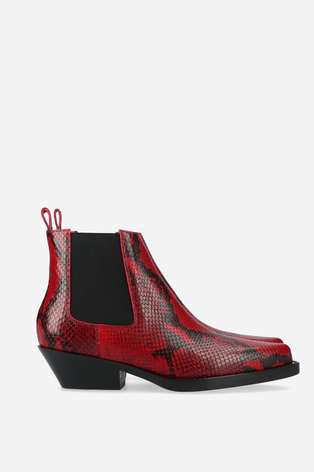 Grenade pitone leather ankle boots